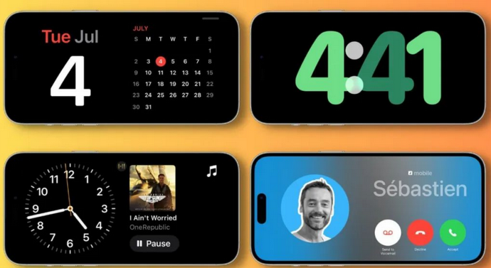 弋江苹果手机维修分享iOS17横屏充电待机显示有什么好处 