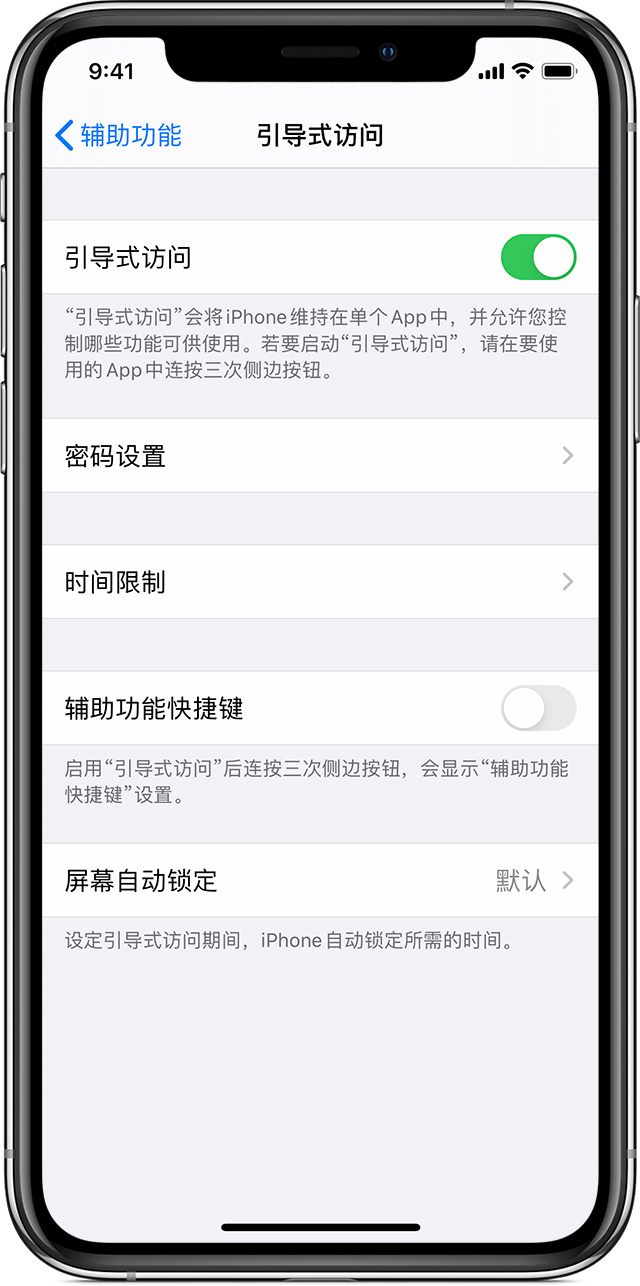 弋江苹果手机维修分享如何在 iPhone 上退出引导式访问 