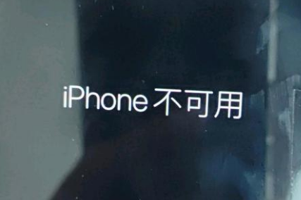 弋江苹果服务网点分享锁屏界面显示“iPhone 不可用”如何解决 