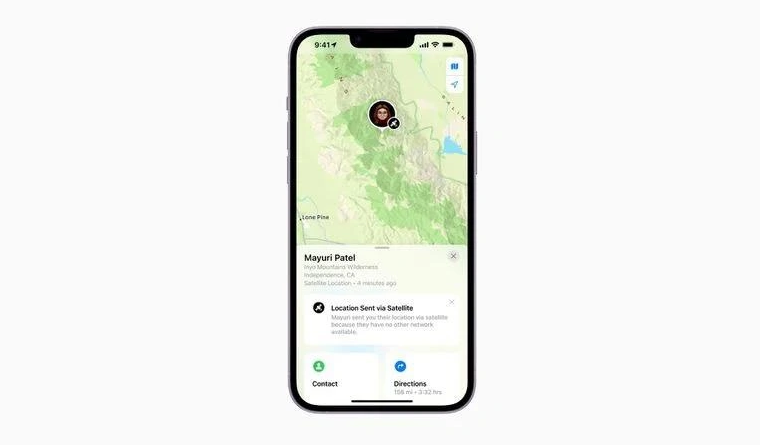 弋江苹果14维修分享iPhone14系列中 FindMy功能通过卫星分享位置方法教程 